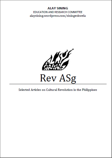 Rev ASg - Selected Articles on Cultural Revolution in the Philippines